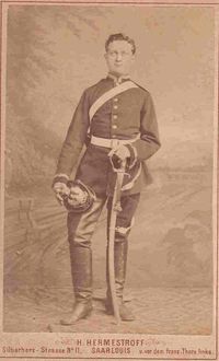 Heinrich Rütt während seines Militärdienstes